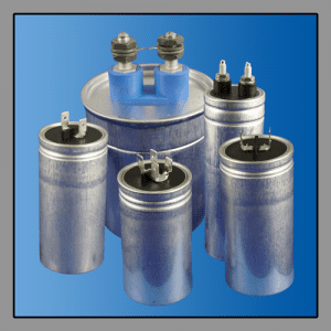 AC capacitors in cylindrical aluminum case