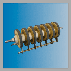 Non linear resistor disk assembly