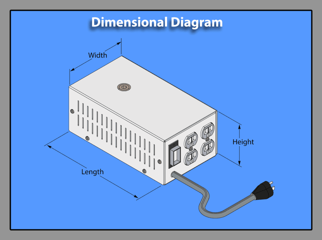 enclosed medical grade isolation transformer dimensions