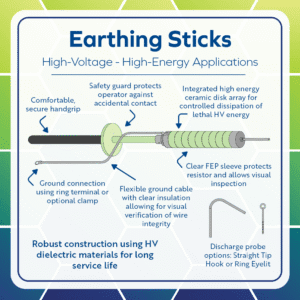 Ground stick high voltage high energy discharge Ground stick high voltage high energy discharge