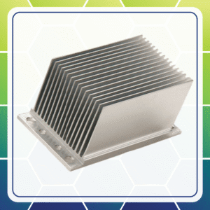 High fin density extruded air cooled heat sink