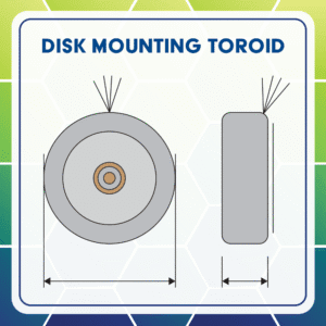 Toroidal transformer disk mounting