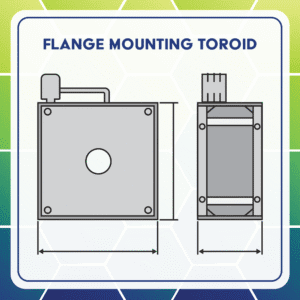 Toroidal transformer flange mounting
