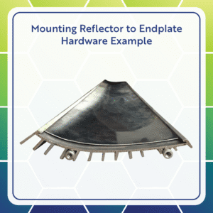 mounting uv reflector to endplate hardware example